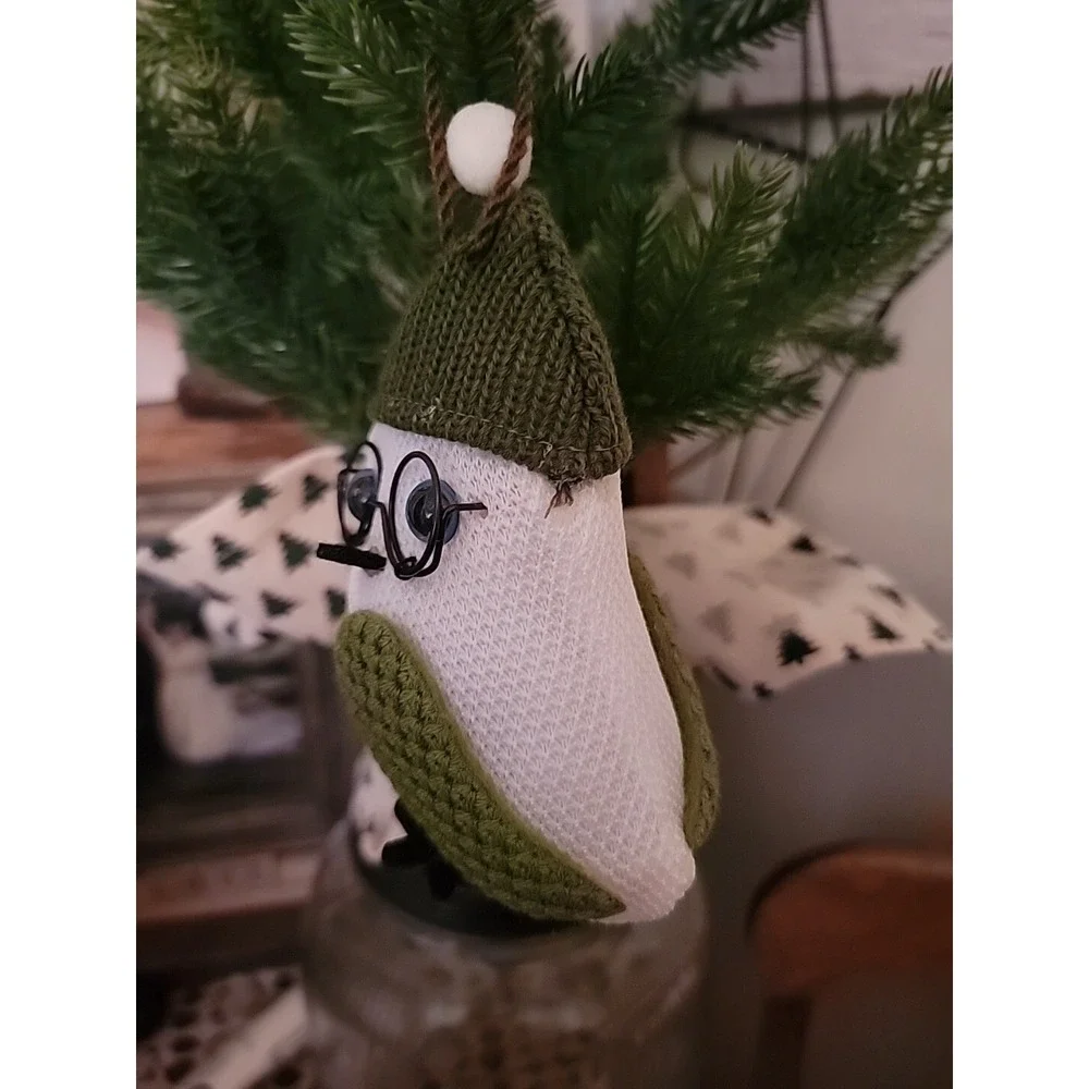 Target Wondershop Owl Bird With Green Hat Glasses Christmas Felt Ornament 2014
